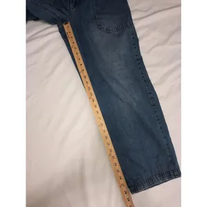 Barrel Jeans XS Low Slung Free People Maeve Oversized Trouser Wide Blue Boho thumbnail 7