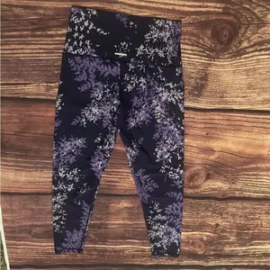 Women’s Aerie Ankle Leggings Floral Purple Size M thumbnail 6