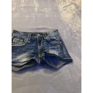Rock Revival Kai Sequin & Rhinestone Bling Jean Shorts - Size 25 thumbnail 4