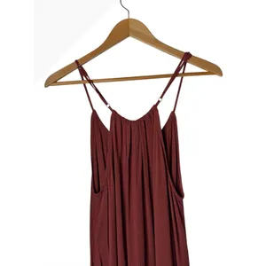 By Together Jumpsuit Women Small Rust Red Wide Asymmetric Leg Flowy Boho Cottage thumbnail 5
