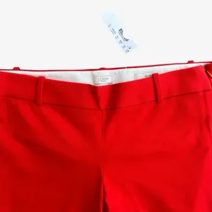 J.Crew Minnie Pants Women's 6 Tall Red Stretch Twill Preppy Work Quiet Luxury thumbnail 9