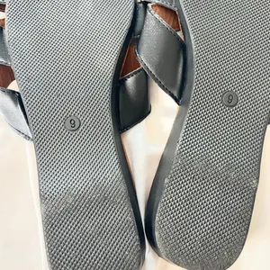 Source Unknown Early 2000's Boho Floral Coquette Black Faux Leather Sandals US 9 thumbnail 6