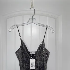 Flounce Club London Wrap Mini Size 10 Dress Metallic Y2K Indie Sleaze Retro thumbnail 6
