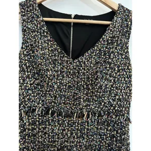 City‎ Studio Juniors Gray Tweed Pocket Sleeveless Mini Dress Size 3/4 Graduation thumbnail 4
