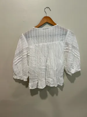American Eagle Cottage core prairie crop top thumbnail 5