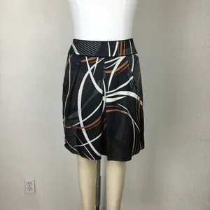 Calvin Klein Womens Skirt Sz 6 Silky Satin Pleated Knee Length Packets Black. thumbnail 7