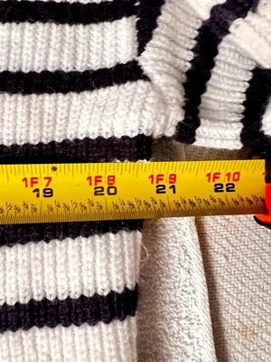 French Connection Stripe Half Zip Sweater Size Medium thumbnail 6