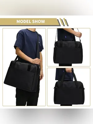 Black Travel Weekend Bag / Personal or Carry-On Bag thumbnail 5