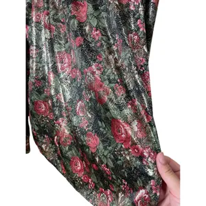 Lauren Lee Vintage Floral Long Sleeve Mock Neck Blouse Top‎ Sz 10 thumbnail 4