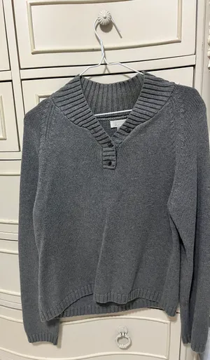 Christopher & Banks Gray Heavy Sweater thumbnail 1