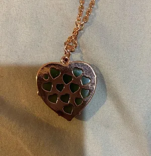 Green Adventurine Heart Rose Gold Necklace thumbnail 4