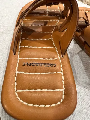 Free People Sloan Buckle Sandals Cinnamon Clay Leather Size 8 Sold Out thumbnail 4