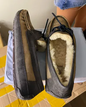 Ugg Australia Byron Cappuccino Dark Brown Suede Slippers Men’s Size 8 thumbnail 1