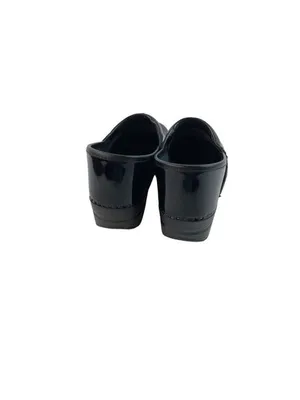 -Dansko Black Patent Leather Comfort Clog Shoes Womens 10.5-11 Nurse Professiona thumbnail 5