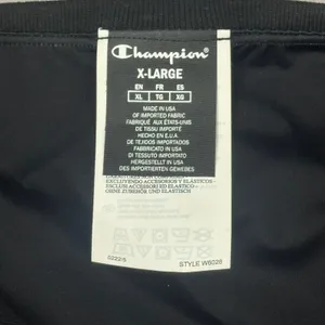 Champion Womens Ribbed Tube Top Black Bandeau Logo Patch‎ XL W6028 NEW thumbnail 3