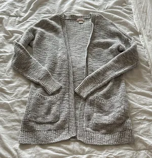 Mossimo Supply Co. Heathered Gray Women's Cardigan thumbnail 1