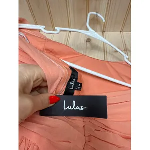 NWT Lulus Luxe Favorite Peach Pink Strapless Ruched Maxi Dress Bridesmaid Size M thumbnail 6
