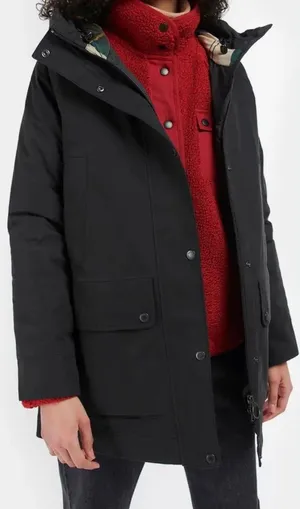 Barbour Winter Beadnell Waterproof Jacket Black Ancient 8 thumbnail 1