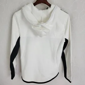 Hollister Full Zip‎ Hoodie Womens X-Small Black White Spell Out Sleeves Sporty thumbnail 2