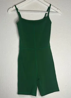 Aritzia Wilfred Free Divinity Romper 7” in Green thumbnail 1