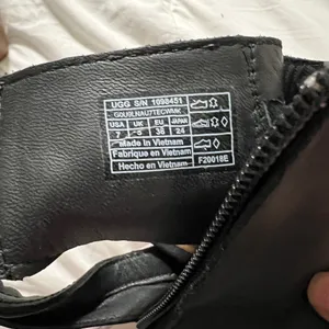 UGG Black Peep-Toe Heeled Boots thumbnail 9