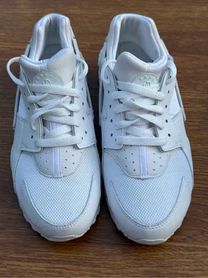 Nike Air Huarache Triple White Sneakers Shoes 654275-110 Youth 7Y thumbnail 7