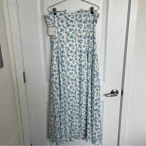 NEW Altar’d State Blue Floral Maxi Dress Size XL Available NWT thumbnail 10