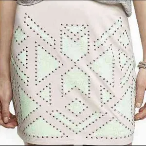 ✨HP✨Express Rhinestone Aztec Print Mini Skirt✨ thumbnail 1