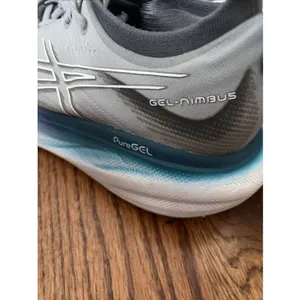 ASICS® Women's GEL-Nimbus 25 Running Shoes in Sheet Rock/White Size 9 thumbnail 6