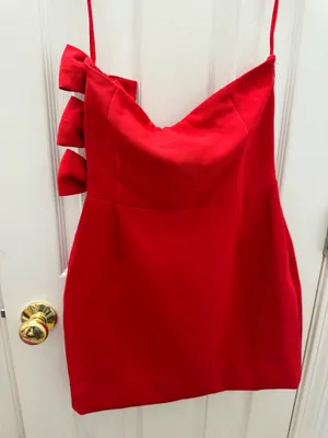 Red mini dress  thumbnail 6
