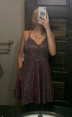 Sequin Hearts Homecoming / Semi-formal Dress thumbnail 3