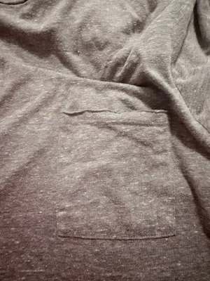 Threads 4 thought grey tshirt with pocket and slightly cropped thumbnail 3