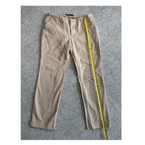 Zara Basic Womens Chino Trousers Tan Khaki Straight Leg Pants Size 10 thumbnail 4