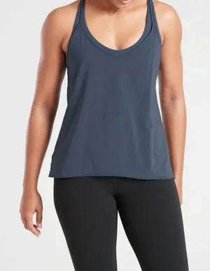 Athleta Solace Support Top, SIZE XS                       Charcoal thumbnail 1