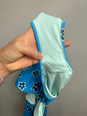 Aerie Blue Floral One Piece Swimsuit thumbnail 12