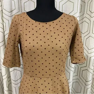 Land's End Women's Fit and Flare Polka Dot Dress XS 2-4 thumbnail 3