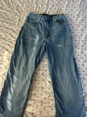 LEE Classic Blue High Rise Straight-Leg Jeans thumbnail 1