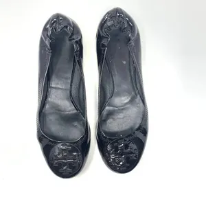 Tory Burch Reva Classic Patent Leather Ballet Flats Black Size US‎ 7.5 thumbnail 2