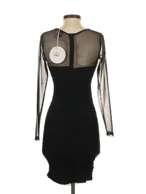 Princess Polly Charvi Black Ruched Mesh Mini Dress Size 4 Indie Y2K Party thumbnail 8
