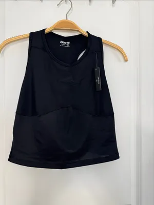 SKIMS Black Women's Athletic Tank Top - Racerback Performance Tee thumbnail 2