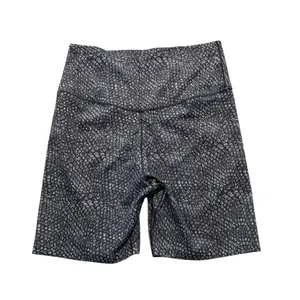 Nike DriFit Women’s Patterned Athletic Shorts Black Gray White L thumbnail 7