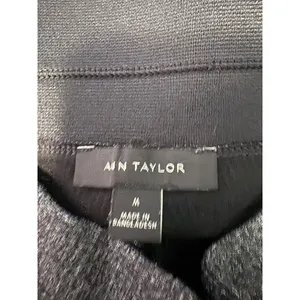 Ann Taylor Mid Rise Gray Fleece Like Trousers Pants Sz M thumbnail 8