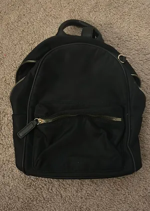 black mini backpack thumbnail 1