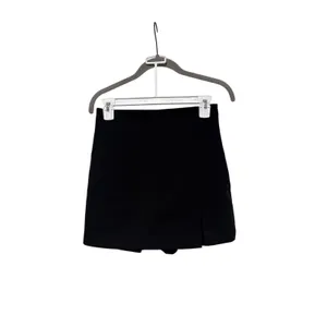 Zara Black XS Skort with Side Slit thumbnail 2