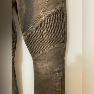People Vector Moto Mid Rise Flare Jeans SZ 27 Stonewashed Black thumbnail 8