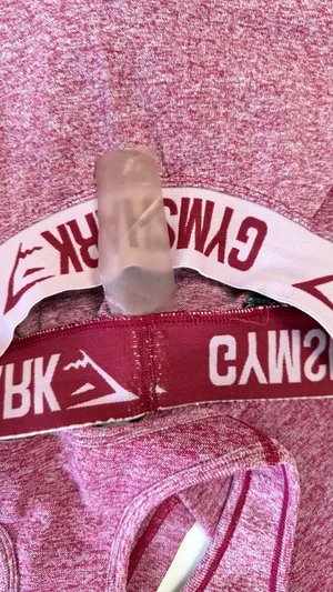 gymshark flex set in heathered maroon 🎀 size small thumbnail 7