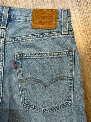Levi’s Premium Baggy Dad Jeans 24 Fits 27x28 In the Middle Distressed $118 thumbnail 5