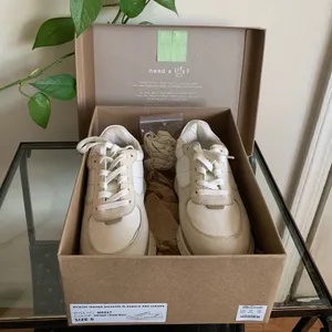 NWT Madewell Kickoff Trainer Sneakers Antique Cream Multi Size 5M thumbnail 12