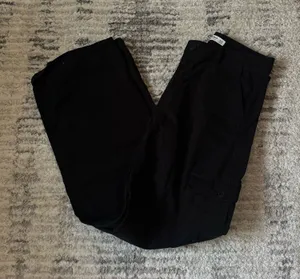 Bershka Cargo Pants Black thumbnail 1