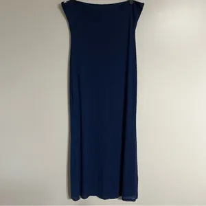 ThatsSoFetch Women's Blue Tube Top Strapless‎ Maxi Dress Lined Size 12 thumbnail 11